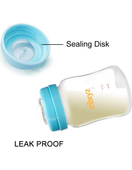 Matyz 4 Botellas Almacenamiento Leche Materna 170g Boca Ancha