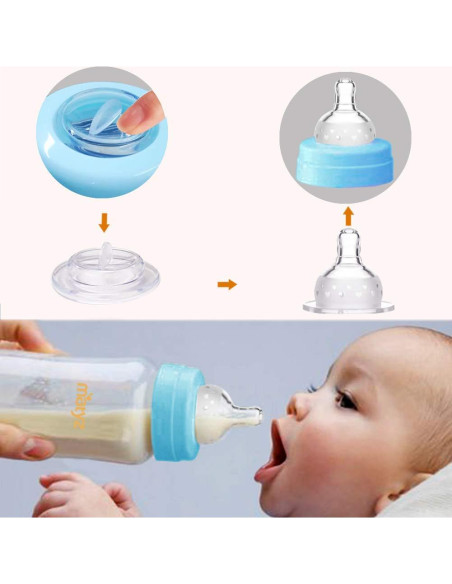 Matyz 4 Botellas Almacenamiento Leche Materna 170g Boca Ancha