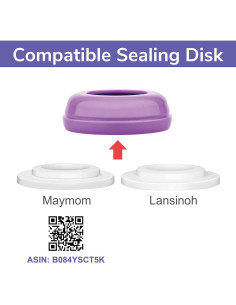 Tapa de Botella Maymom Compatible con Lansinoh Momma - 6 Unidades 2