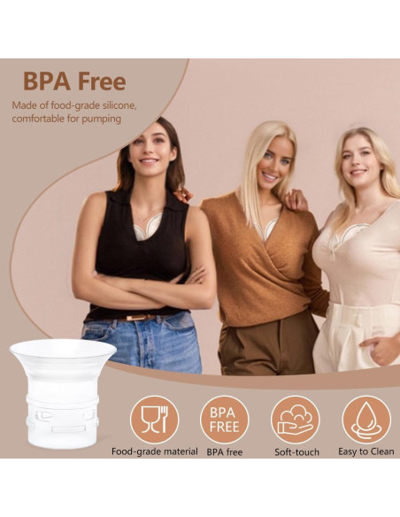 Inserto de Brida 21mm IVARONAL para Extractores de Leche