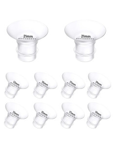 10 Piezas Inserto de Brida Silicona para Extractor de Leche BDICOVE