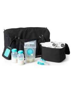 Bolsa Enfriadora Evenflo para Almacenamiento de Leche - Incluye Botellas y Accesorios