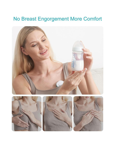 Masajeador de Lactancia KOSTTE 2-en-1 con Calor y Vibración