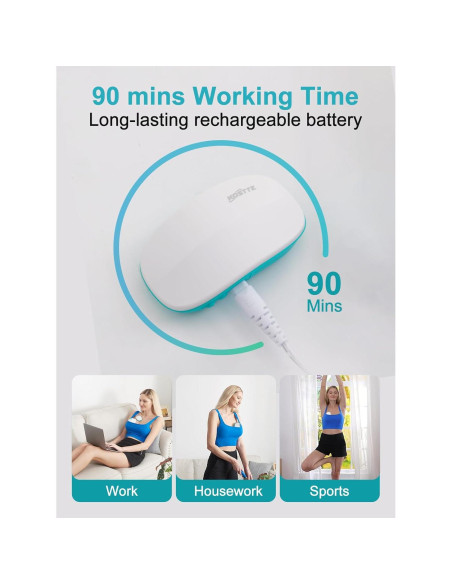 Masajeador de Lactancia KOSTTE 2-en-1 con Calor y Vibración