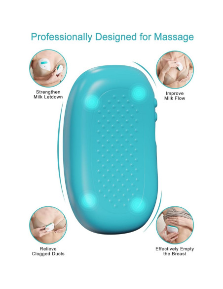 Masajeador de Lactancia KOSTTE 2-en-1 con Calor y Vibración
