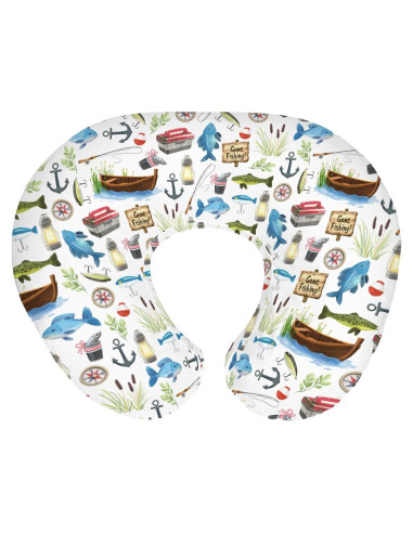 Funda de Almohada de Lactancia Gone Fishing 55.88x45.72 cm