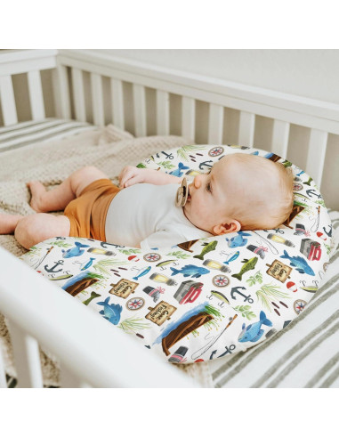 Funda de Almohada de Lactancia Gone Fishing 55.88x45.72 cm
