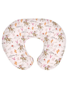 Funda de Almohada de Lactancia Bonita Vaquera Rosa 55.88x45.72 cm