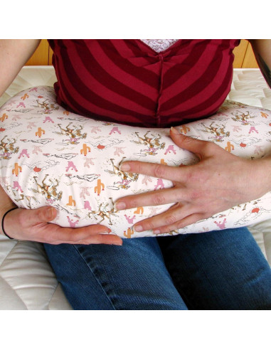 Funda de Almohada de Lactancia Bonita Vaquera Rosa 55.88x45.72 cm