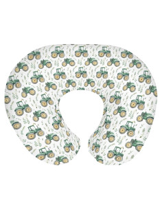 Funda de Almohada de Lactancia Tractores Verdes 55.88x45.72 cm