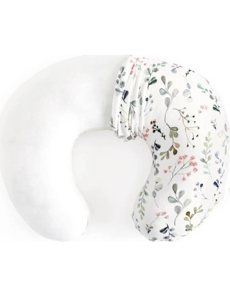 Almohada de Lactancia KLWJFK Floral con Funda Desmontable