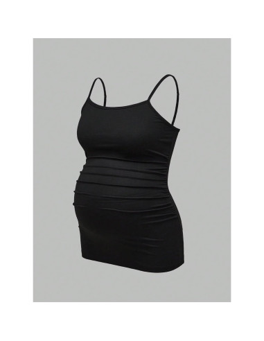 Top de Maternidad Sin Mangas 3 Piezas Mujer - Negro, Gris, Blanco