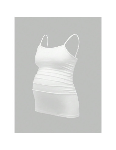 Top de Maternidad Sin Mangas 3 Piezas Mujer - Negro, Gris, Blanco