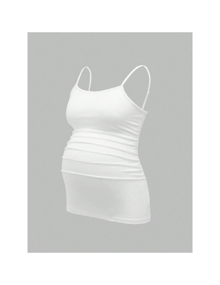 Top de Maternidad Sin Mangas 3 Piezas Mujer - Negro, Gris, Blanco