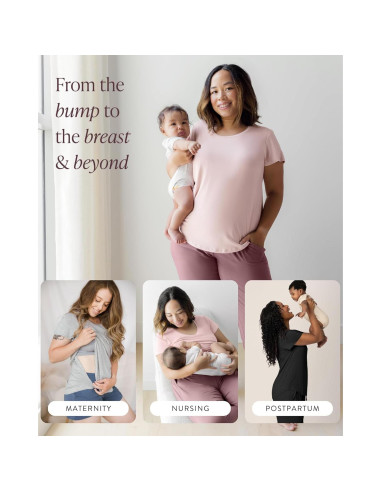 Camiseta de Maternidad y Lactancia Kindred Bravely 1X Rosa