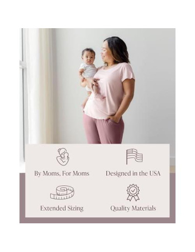 Camiseta de Maternidad y Lactancia Kindred Bravely 1X Rosa