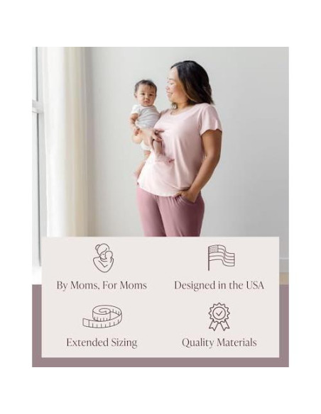 Camiseta de Maternidad y Lactancia Kindred Bravely 1X Rosa