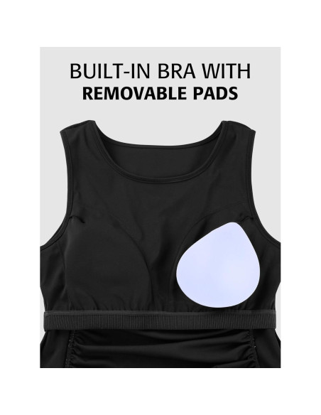 Camiseta de Maternidad ATTRACO X-Large Negra con Sujetador Incorporado