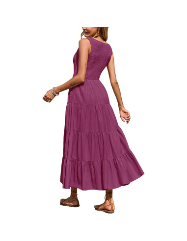 Vestido Maxi de Lactancia CzzzyL para Mujeres Violeta