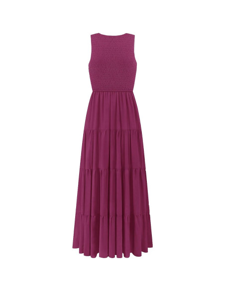 Vestido Maxi de Lactancia CzzzyL para Mujeres Violeta