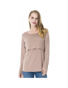 Camisetas de Lactancia Manga Larga 3-Pack Smallshow Mujeres 2