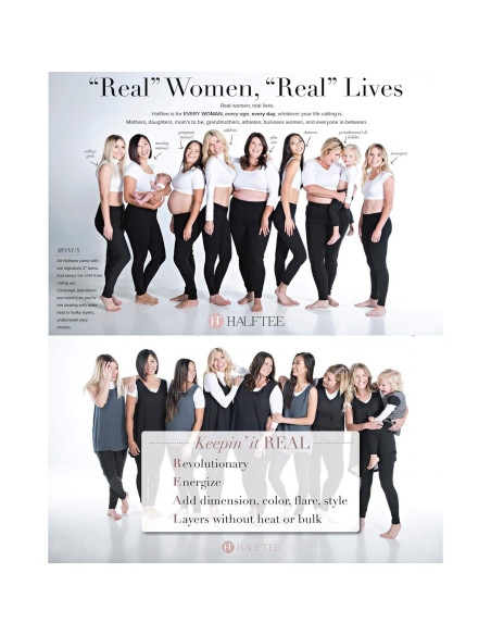 Camiseta sin mangas Halftee para mujeres y adolescentes 1X Blanca