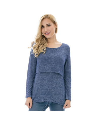 Camisetas de Lactancia para Mujeres Bearsland 3 Pzas Manga Larga