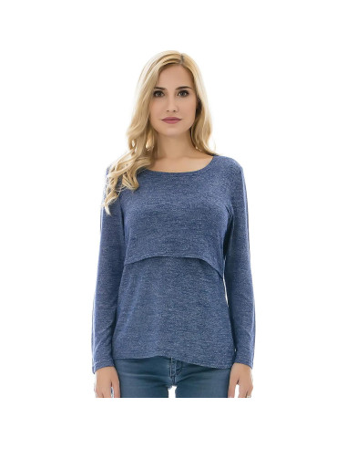 Camisetas de Lactancia para Mujeres Bearsland 3 Pzas Manga Larga