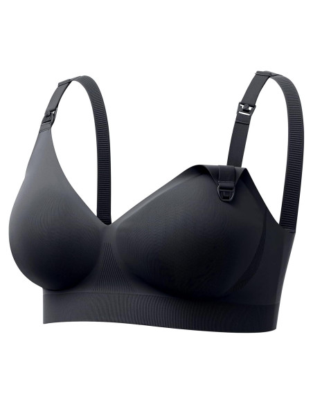 Sujetador de Lactancia Momcozy CoolFit Sin Costuras Negro