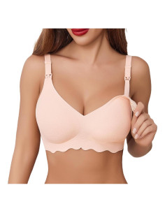 Sostén de Lactancia Avidlove Sin Costuras Ultra Confort Mediano Albaricoque