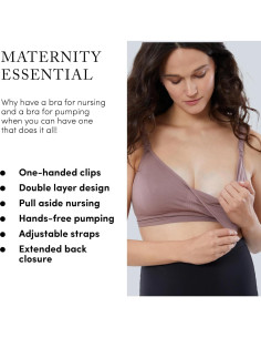 Sostén de Lactancia y Extracción Ingrid & Isabel Basics - Manos Libres, Suave y Cómodo 2