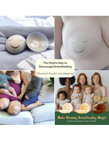 Cubiertas de pezón para destete Feliz Wean - 10.16 cm