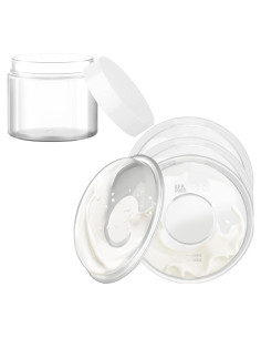 Colector de Leche Materna Csakri 4 Paquete Blanco a Prueba de Fugas