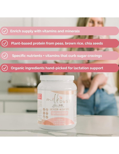 Polvo de Proteína Vegano Milk Dust 660g - Lactancia Chocolate