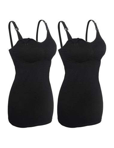 Camisetas sin Costuras para Lactancia iLoveSIA - 2 Pack XL