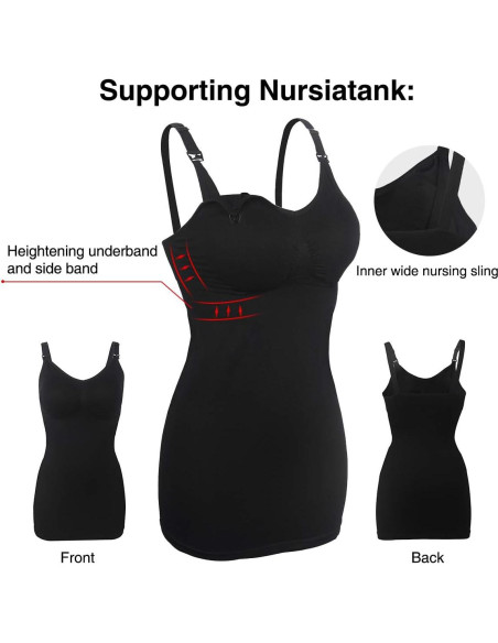 Camisetas sin Costuras para Lactancia iLoveSIA - 2 Pack XL