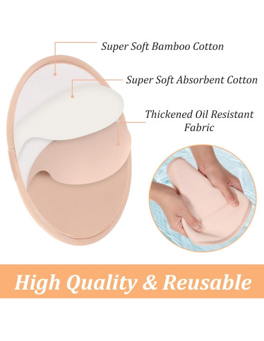 2 Almohadillas de Aceite de Ricino Orgánico para Senos Yolev