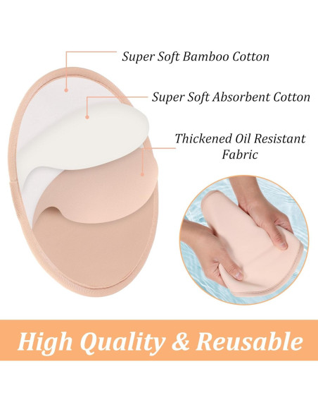 2 Almohadillas de Aceite de Ricino Orgánico para Senos Yolev