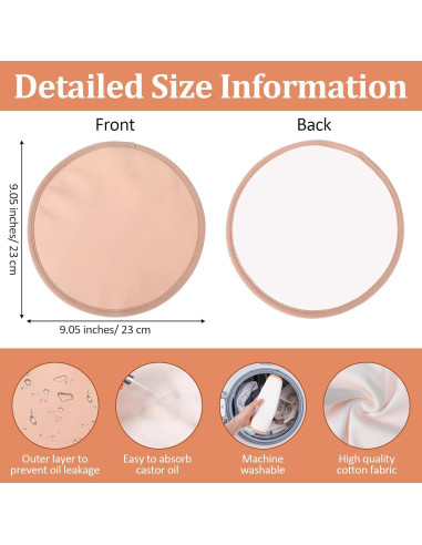 2 Envolturas de Aceite de Ricino Caqui Sorcristy 23 cm