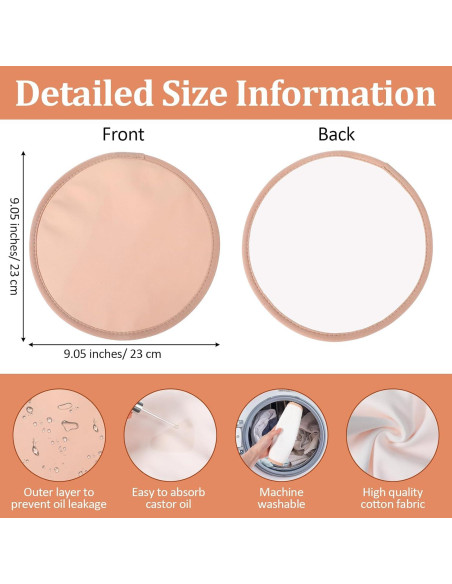 2 Envolturas de Aceite de Ricino Caqui Sorcristy 23 cm