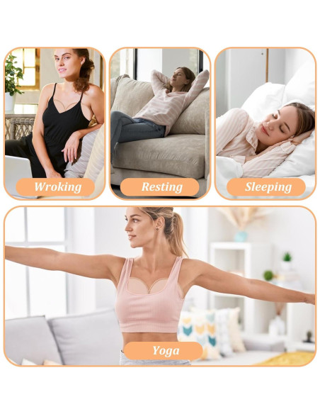 2 Almohadillas de Aceite de Ricino Orgánico para Senos Yolev