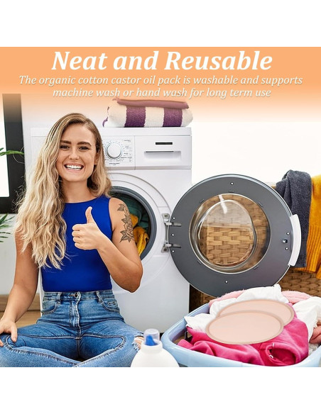 2 Almohadillas de Aceite de Ricino Orgánico para Senos Yolev