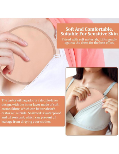 2 Envolturas de Aceite de Ricino Caqui Sorcristy 23 cm