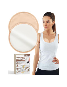 Almohadillas de Aceite de Ricino Reutilizables DLMDLM 2 Pcs