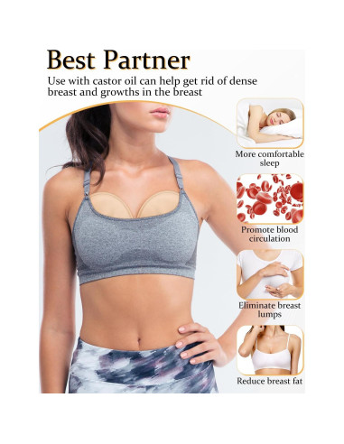 Almohadillas de Aceite de Ricino Reutilizables DLMDLM 2 Pcs