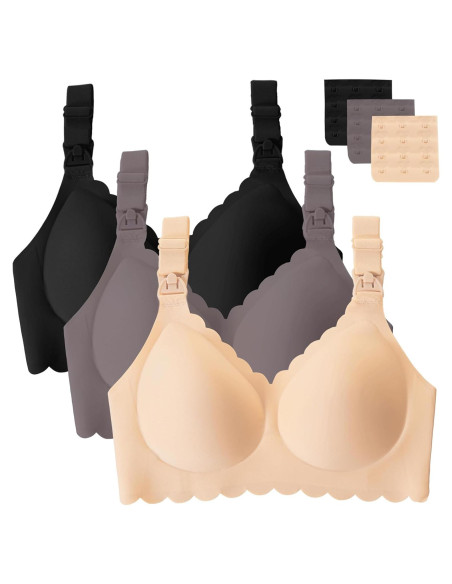 Sujetadores de Lactancia Gailife 3 Pack Sin Costuras XXL