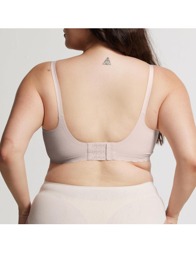 Sostén de Lactancia Maternidad HIHOSSI Sin Costuras Rosa XL