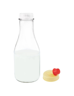 Botella de Leche de Vidrio Kitchentoolz 0.91L Redonda
