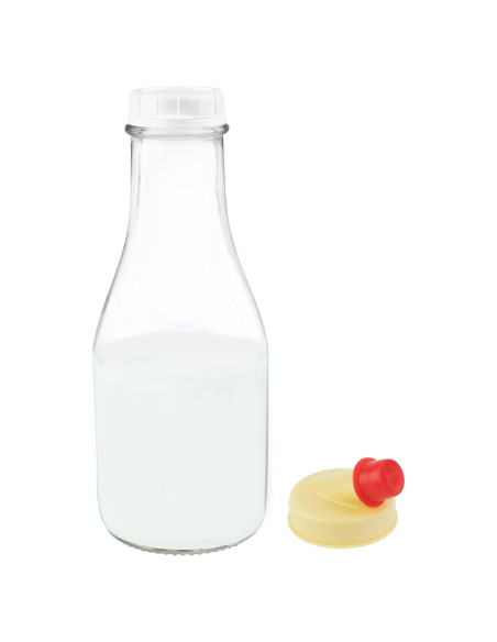 Botella de Leche de Vidrio Kitchentoolz 0.91L Redonda