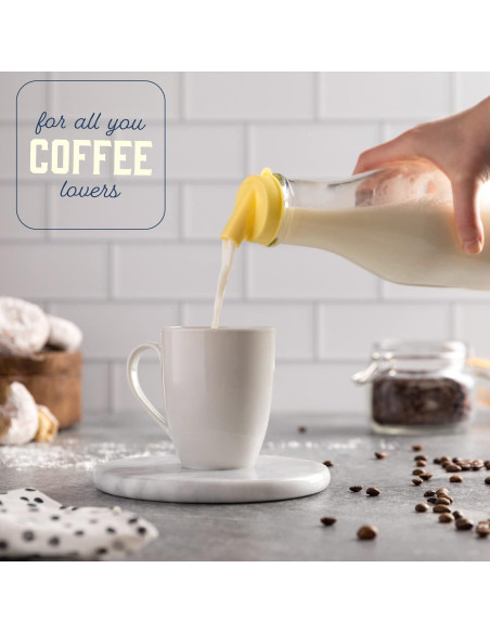 Botella de Leche de Vidrio Kitchentoolz 0.91L Redonda